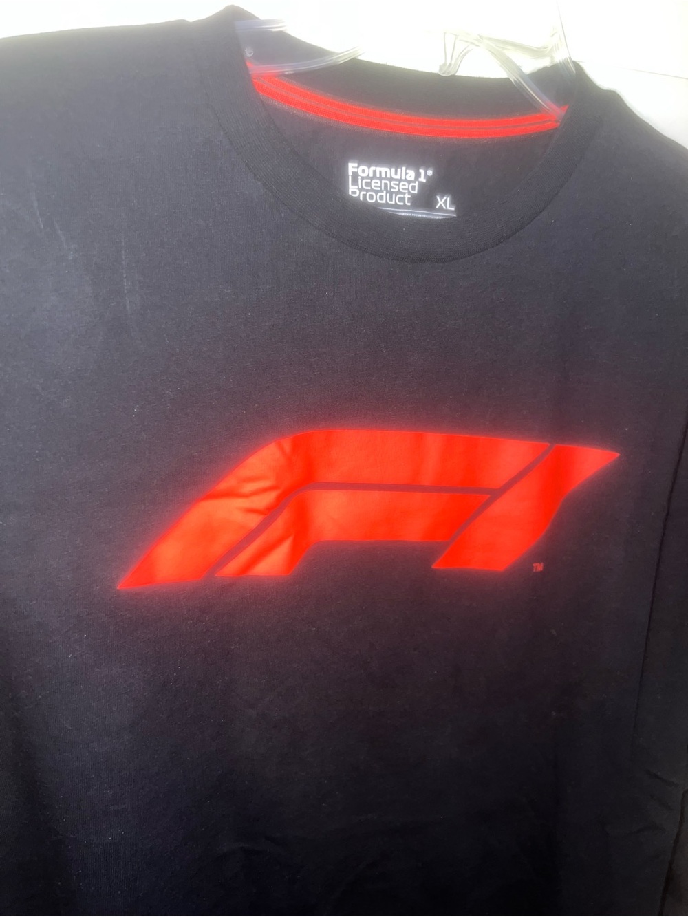 Formula 1 Men's Black/ Red F1 Logo - Size Large - like new